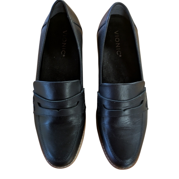 Vionic Cheryl II Lug Penny Loafer Black Size 9 - Picture 3 of 11